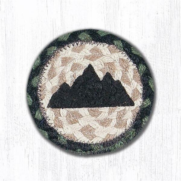 Capitol Importing Co 5 in. Mountain Silhouette Individual Coaster Rug 31-IC116MS